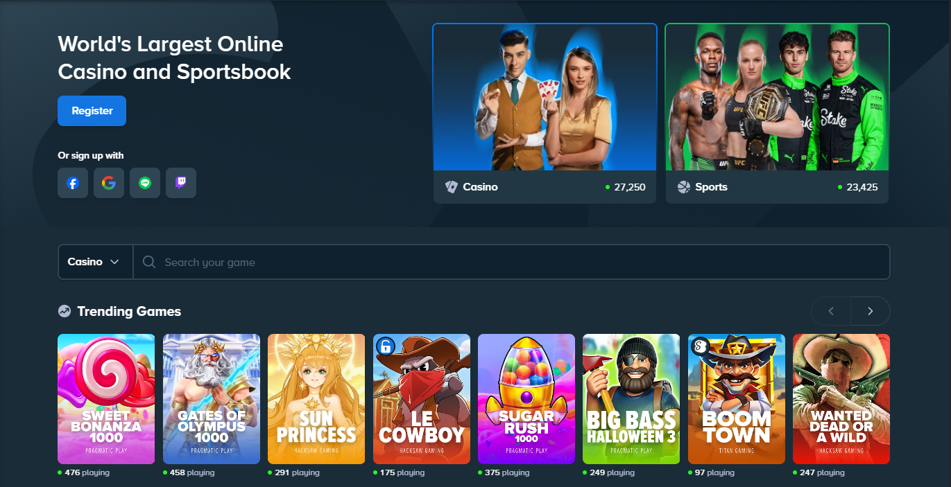  Stake - Overzicht van spellen en beschikbare bonussen